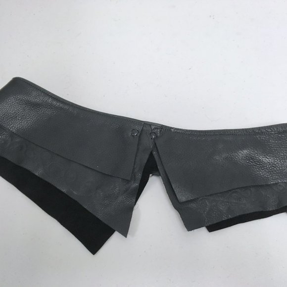 HANDMADE Kid Leather layered CORSET BELT 32x6 M L boho hippie - Picture 8 of 12